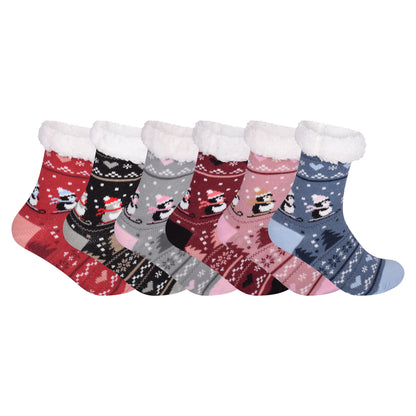 Ladies 4.8 TOG Cosy Slipper Socks - Penguin