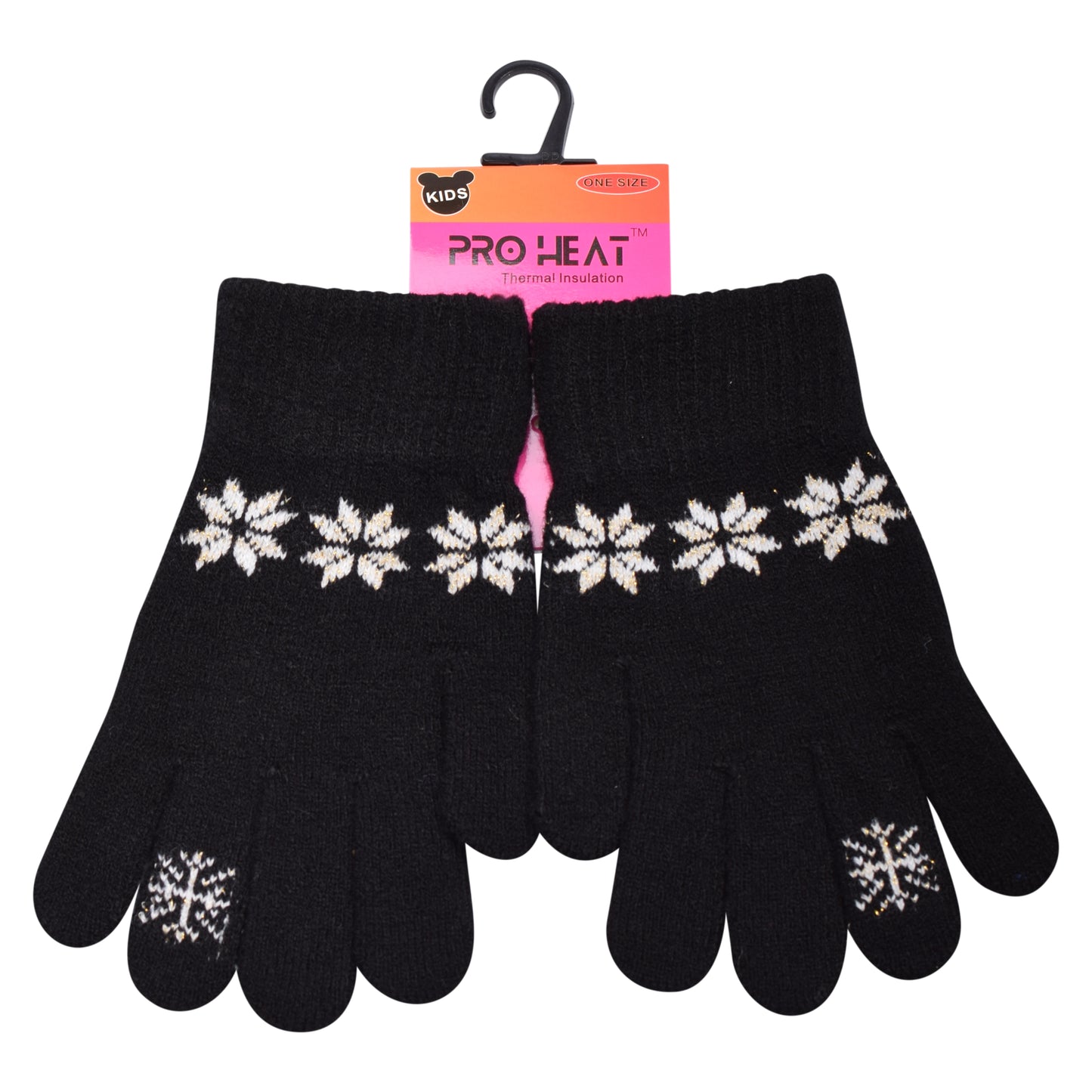 PRO HEAT™ Kids Thermal Magic Gloves - Snowflake (Assorted Colours)