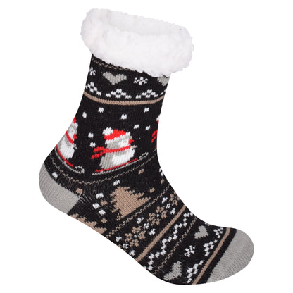 Ladies 4.8 TOG Cosy Slipper Socks - Penguin