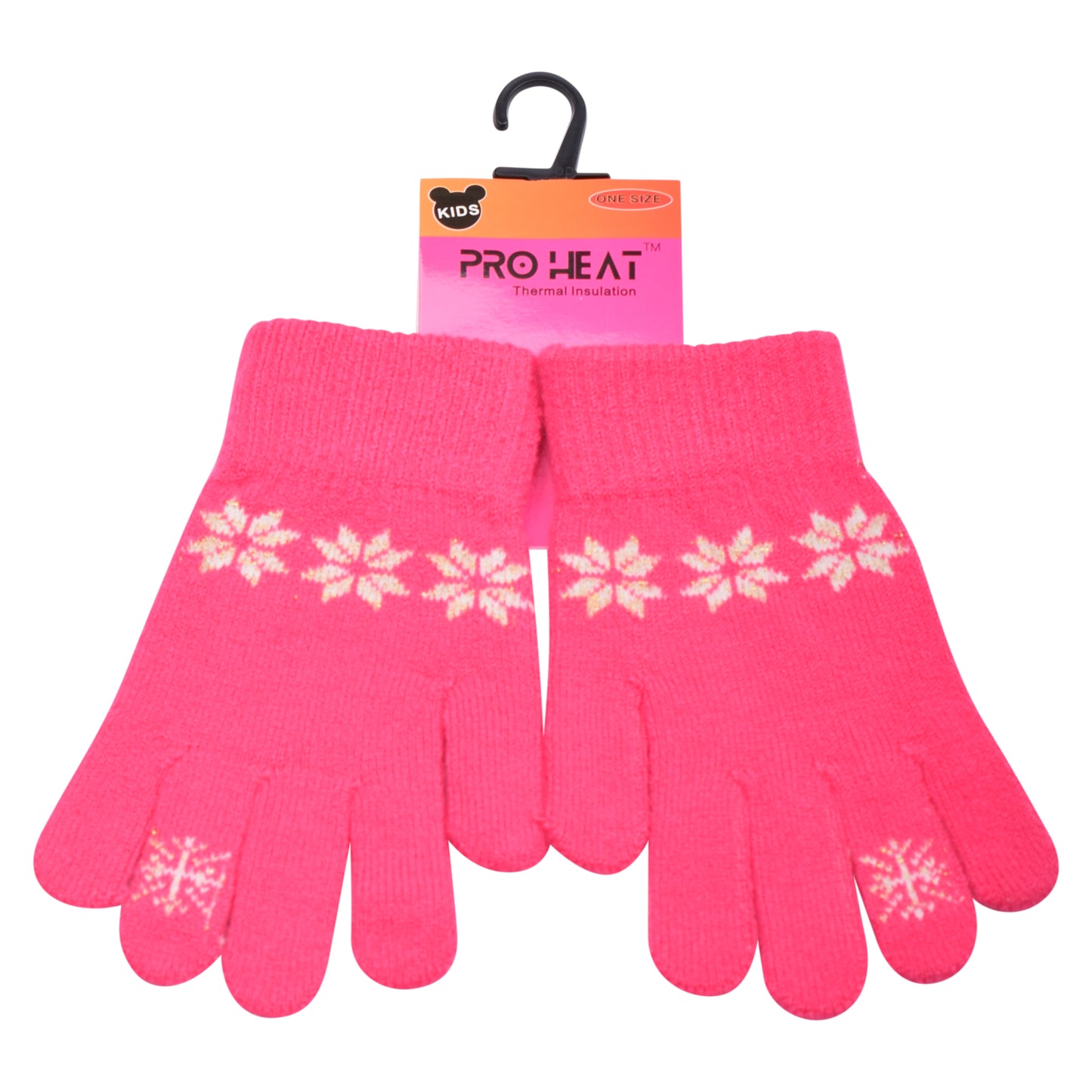 PRO HEAT™ Kids Thermal Magic Gloves - Snowflake (Assorted Colours)