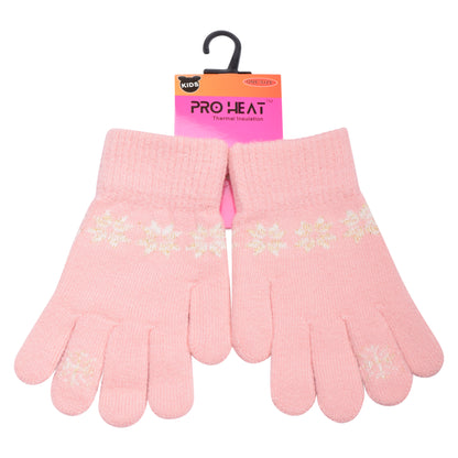 PRO HEAT™ Kids Thermal Magic Gloves - Snowflake (Assorted Colours)