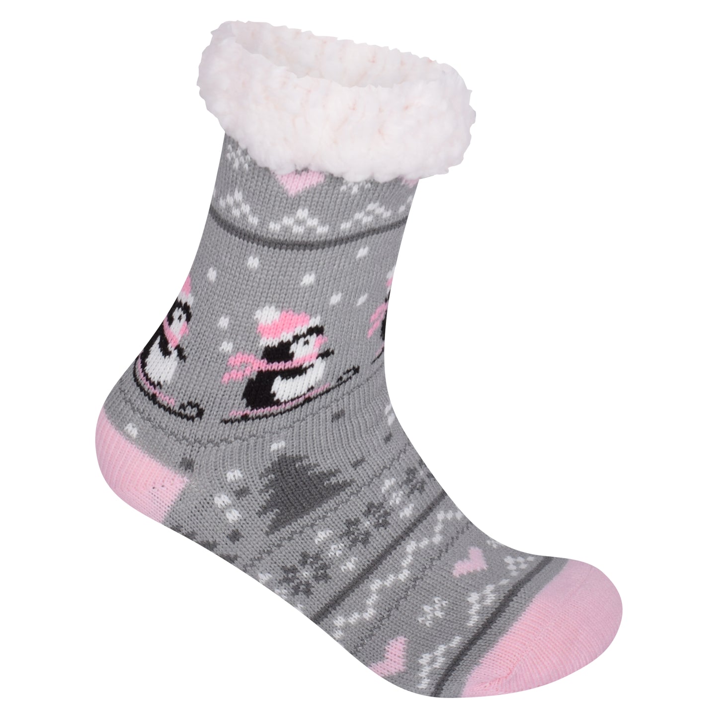 Ladies 4.8 TOG Cosy Slipper Socks - Penguin