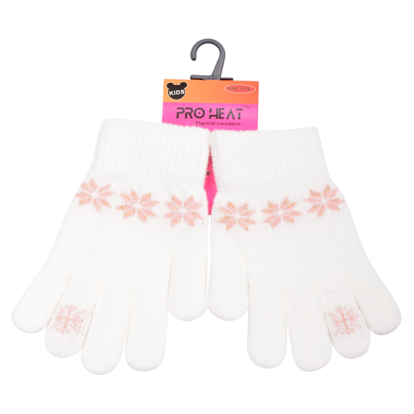 PRO HEAT™ Kids Thermal Magic Gloves - Snowflake (Assorted Colours)