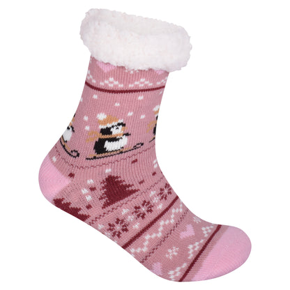 Ladies 4.8 TOG Cosy Slipper Socks - Penguin