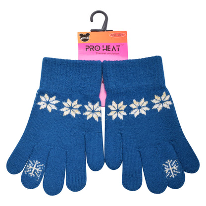 PRO HEAT™ Kids Thermal Magic Gloves - Snowflake (Assorted Colours)