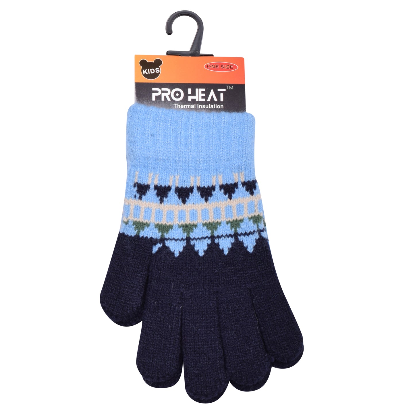 PRO HEAT™ Kids Thermal Magic Gloves - Fair Isle (Assorted Colours)