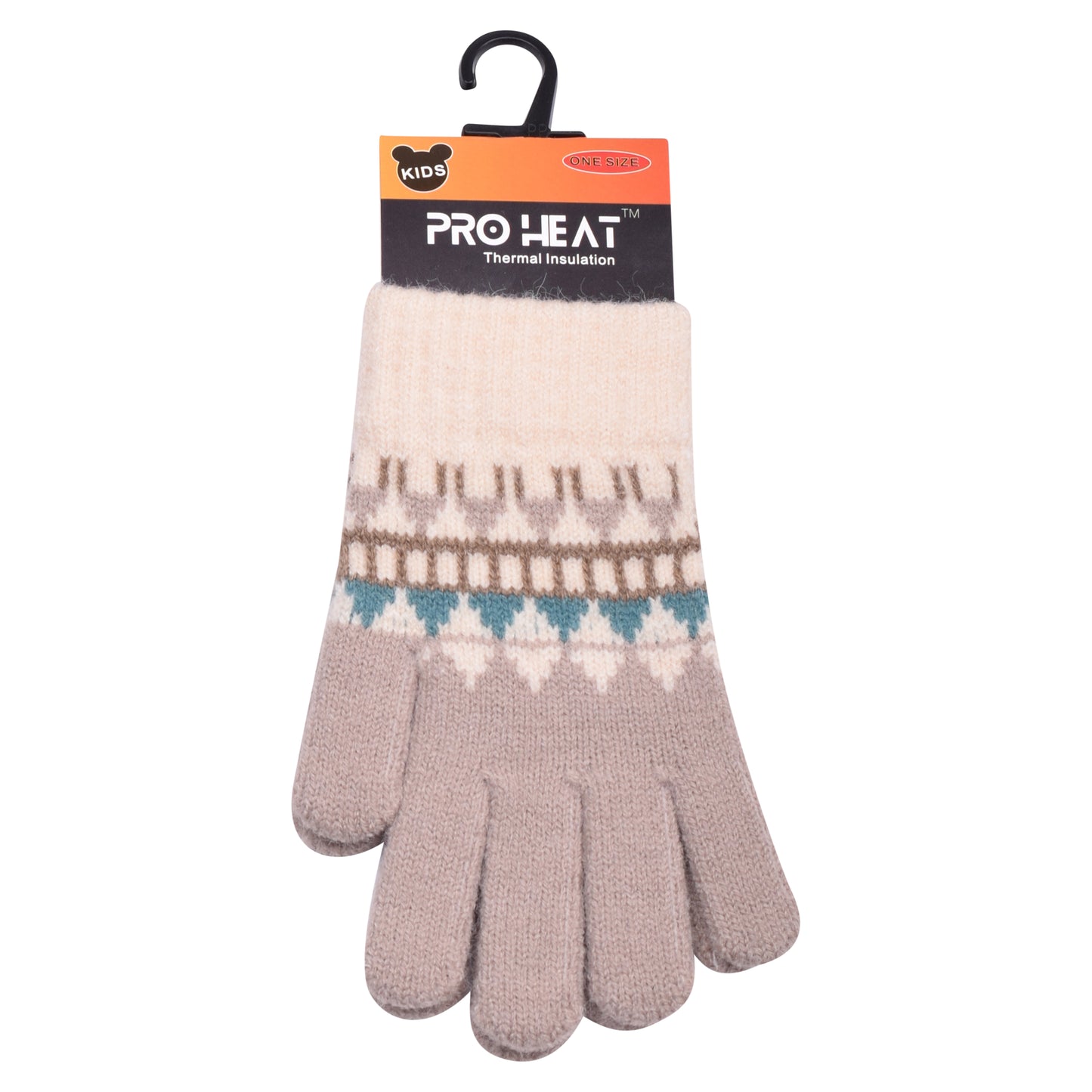 PRO HEAT™ Kids Thermal Magic Gloves - Fair Isle (Assorted Colours)