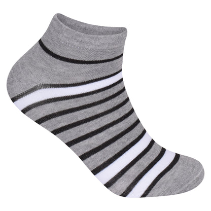 Mens Trainer Socks - Full Stripes (12 Pairs)