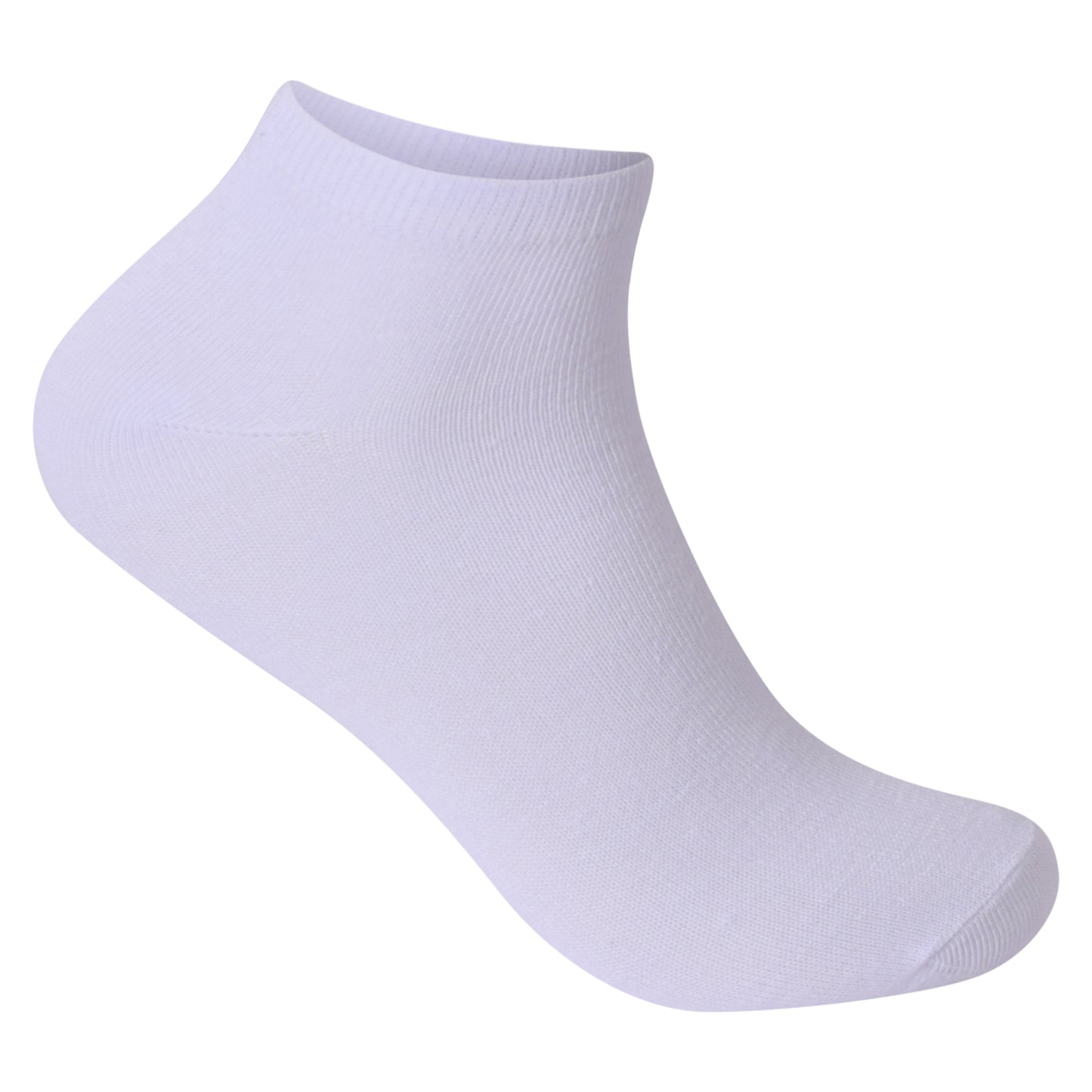 Ladies Trainer Socks - Plain White (12 Pairs)