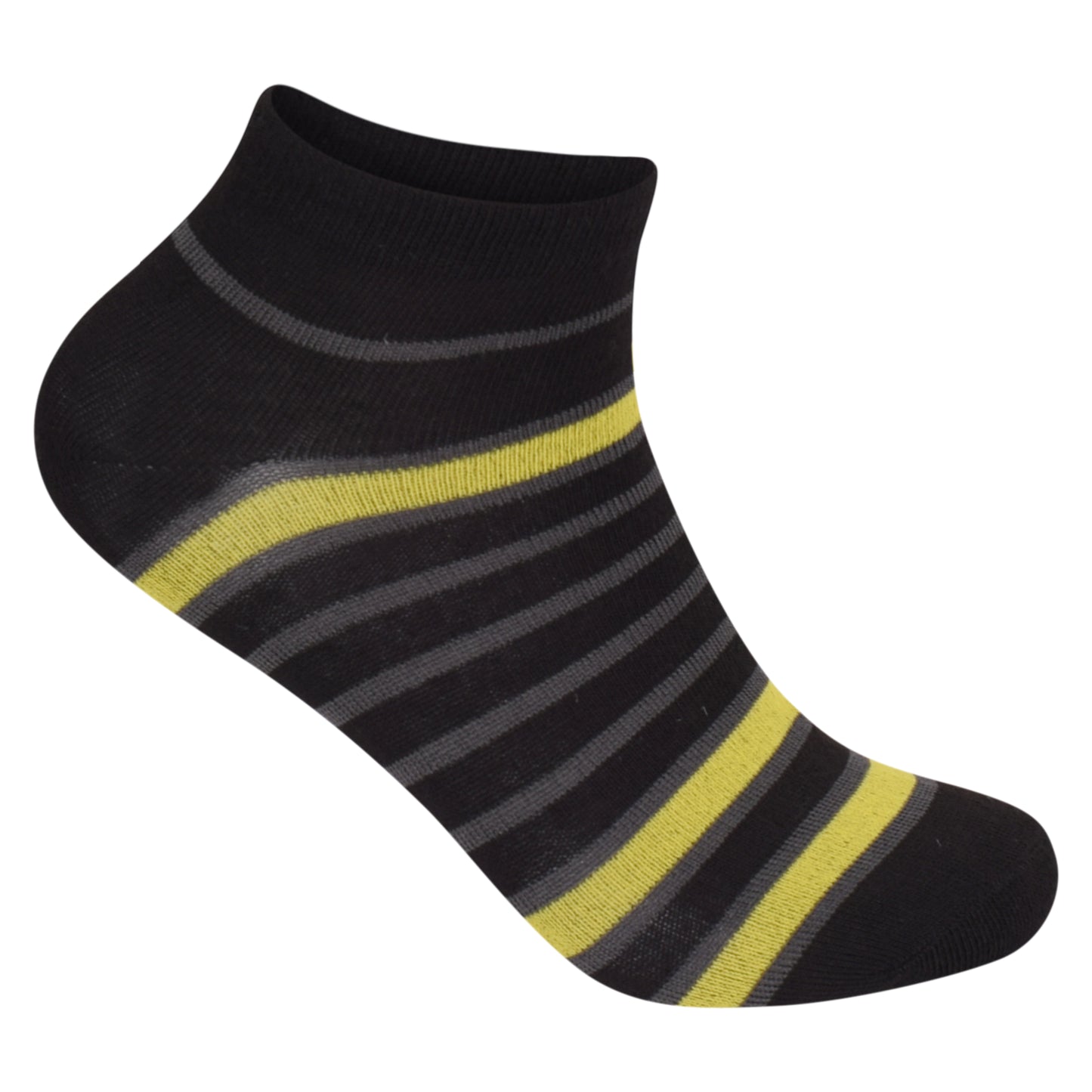 Mens Trainer Socks - Full Stripes (12 Pairs)