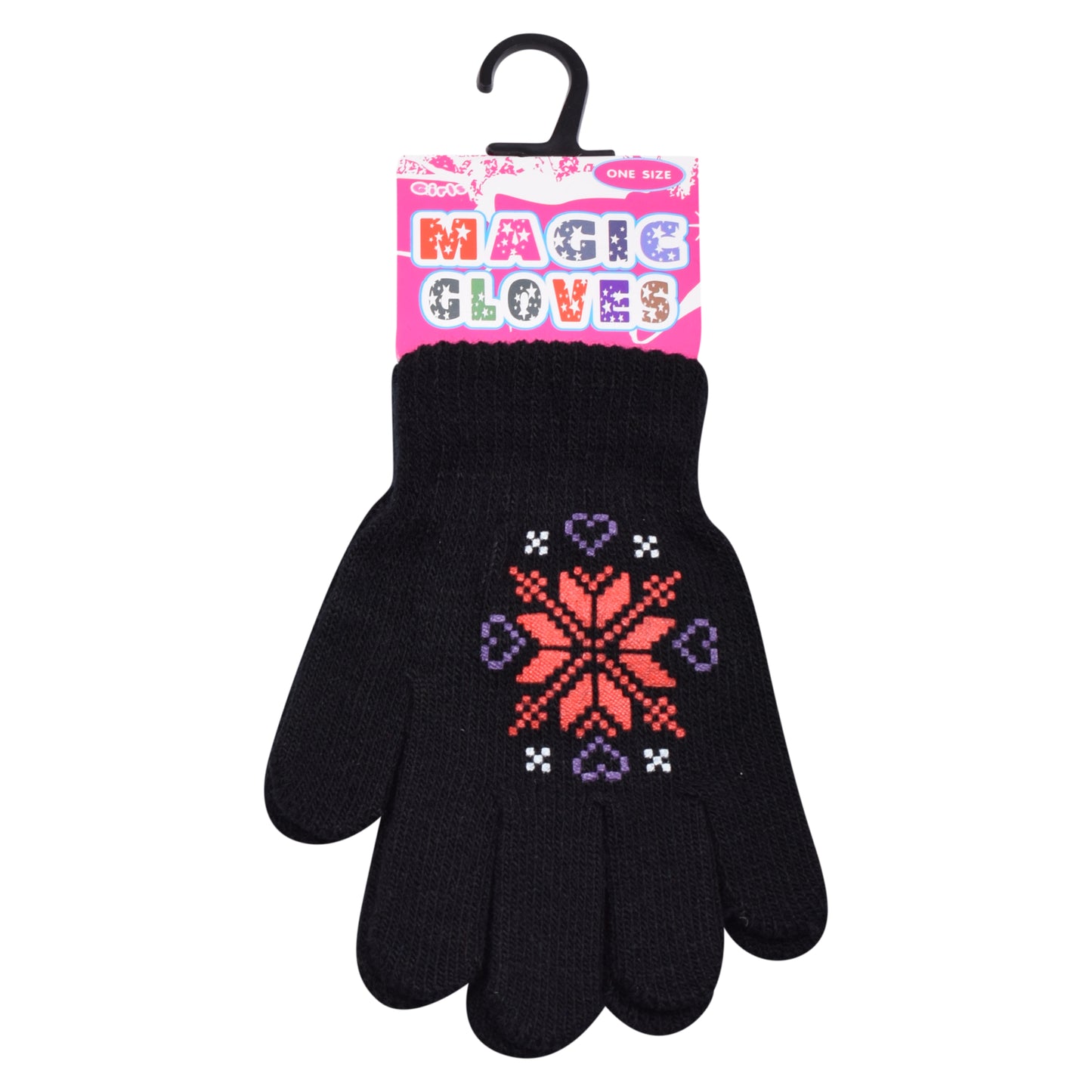 PRO HEAT™ Kids Thermal Magic Gloves - Diamond Snowflake (Assorted Colours)