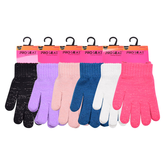 PRO HEAT™ Kids Thermal Magic Gloves - Sparkle (Assorted Colours)