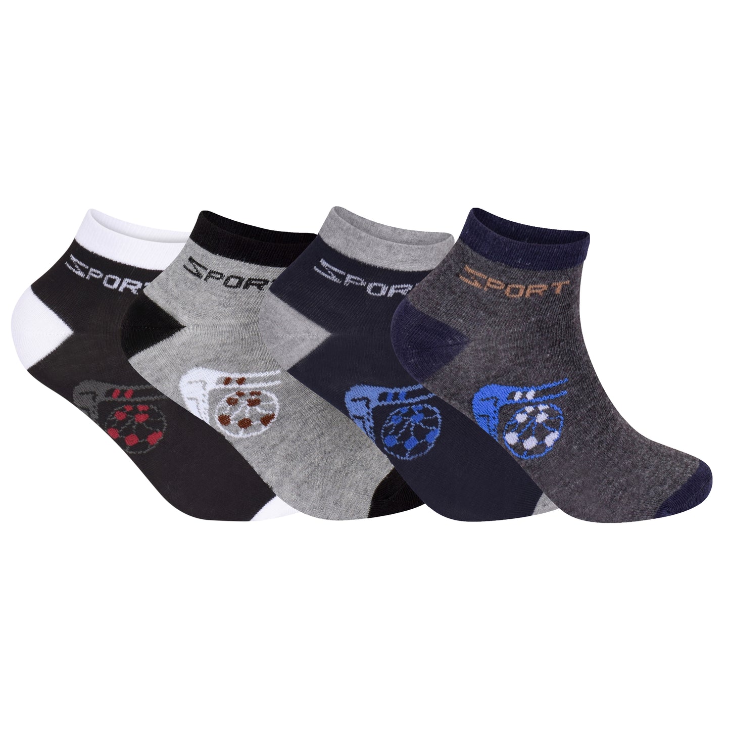 Mens Trainer Socks - Football (12 Pairs)