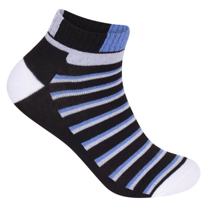 Mens Trainer Socks - Top Striped (12 Pairs)