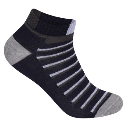 Mens Trainer Socks - Top Striped (12 Pairs)
