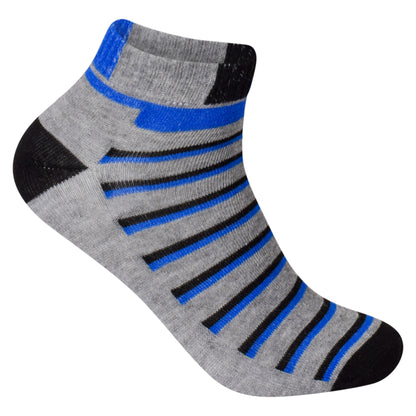 Mens Trainer Socks - Top Striped (12 Pairs)