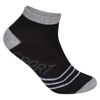 Mens Trainer Socks - Striped (12 Pairs)