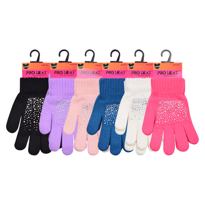 PRO HEAT™ Kids Thermal Magic Gloves - Diamante (Assorted Colours)