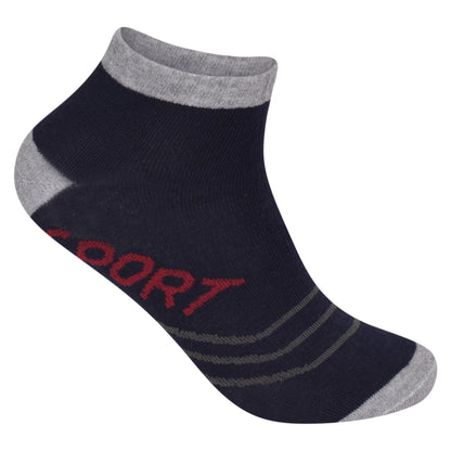 Mens Trainer Socks - Striped (12 Pairs)