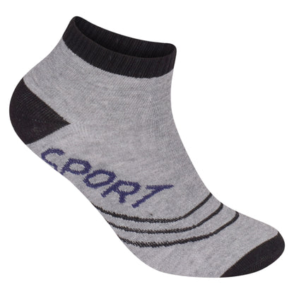 Mens Trainer Socks - Striped (12 Pairs)