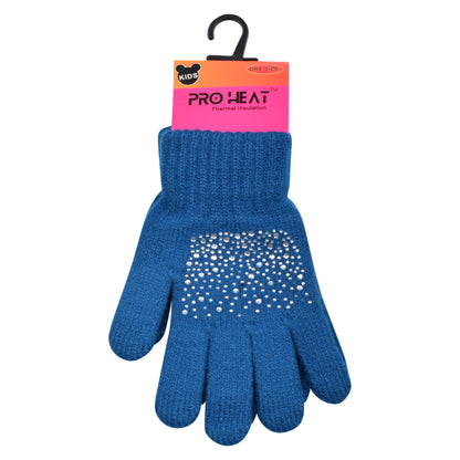 PRO HEAT™ Kids Thermal Magic Gloves - Diamante (Assorted Colours)
