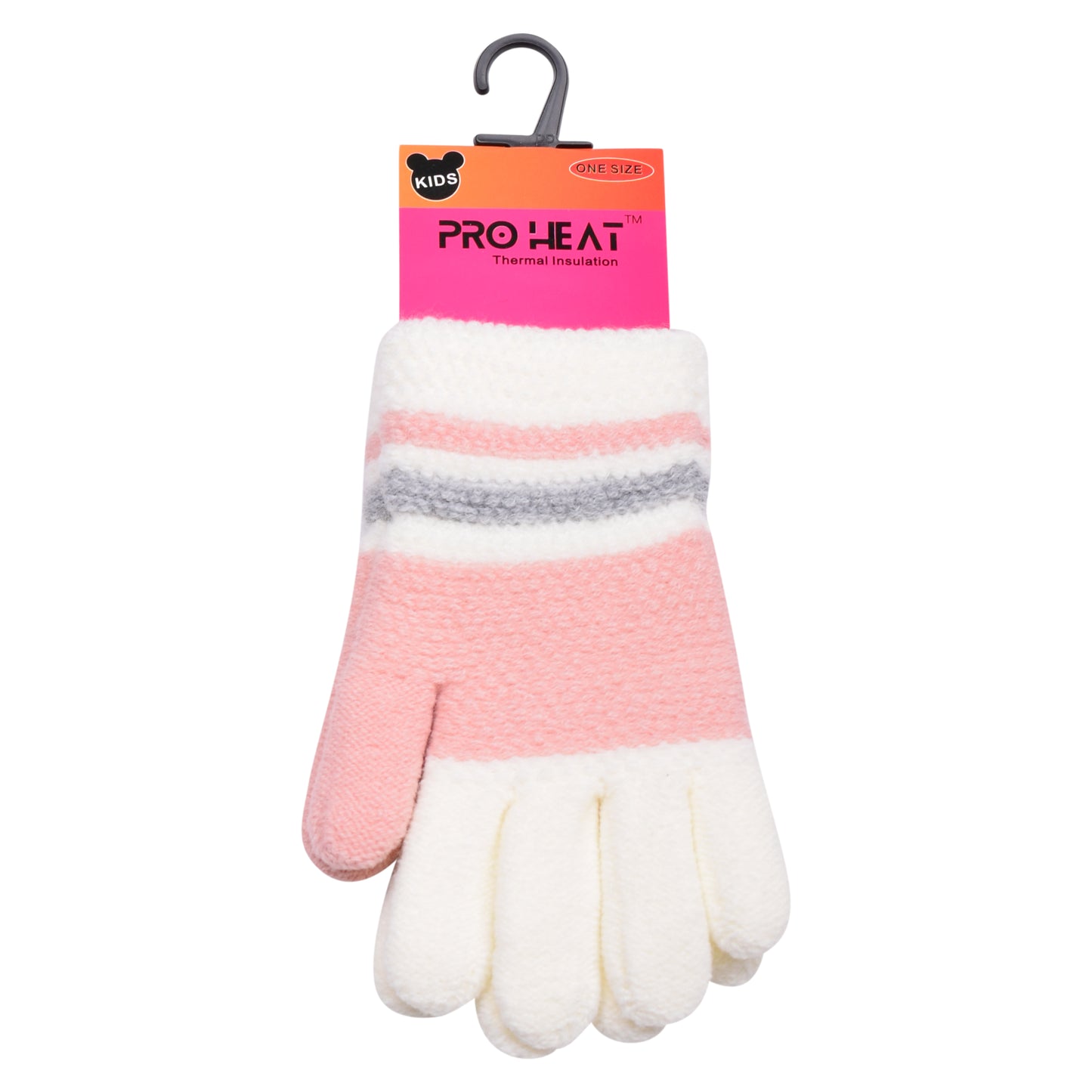 PRO HEAT™ Kids Thermal Magic Gloves - Striped (Assorted Colours)