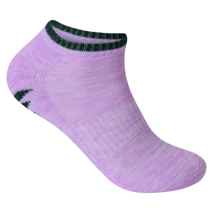 Ladies Cushioned Trainer Socks - Assorted Striped (12 Pairs)