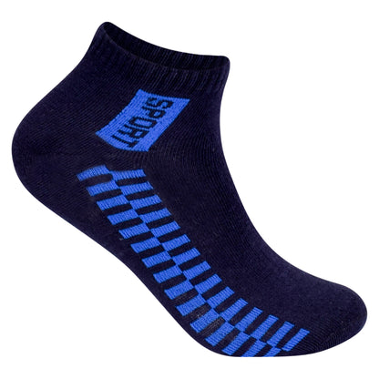 Mens Trainer Socks - Checkered (12 Pairs)