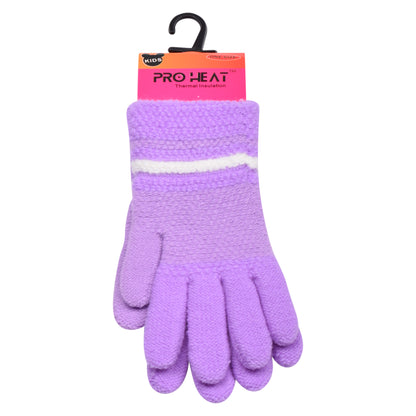 PRO HEAT™ Kids Thermal Magic Gloves - Striped (Assorted Colours)
