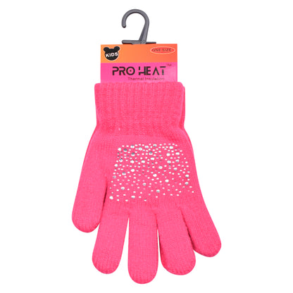 PRO HEAT™ Kids Thermal Magic Gloves - Diamante (Assorted Colours)