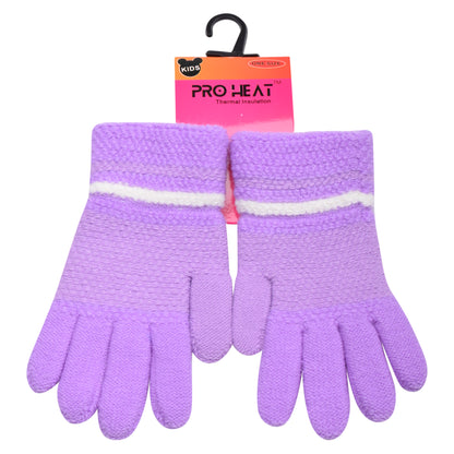 PRO HEAT™ Kids Thermal Magic Gloves - Striped (Assorted Colours)