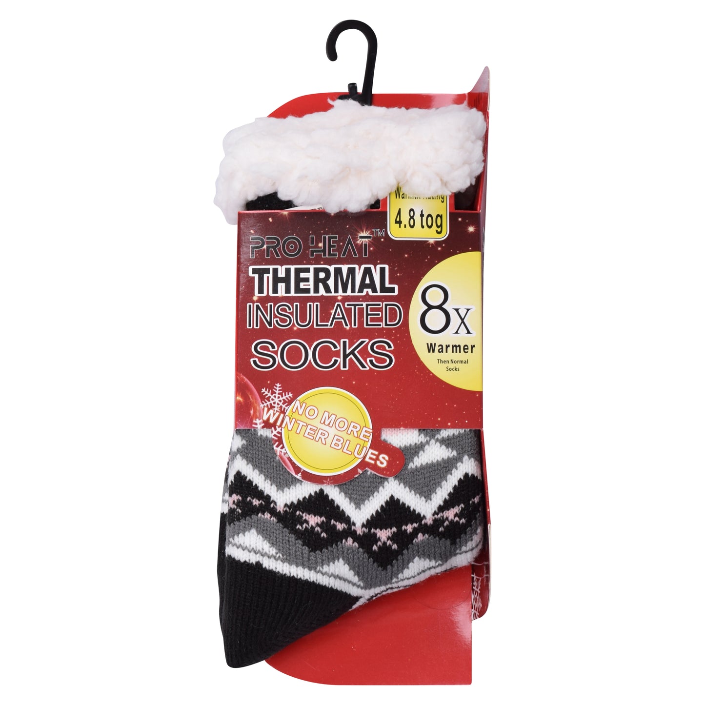 Ladies 4.8 TOG Cosy Slipper Socks - Fair Isle