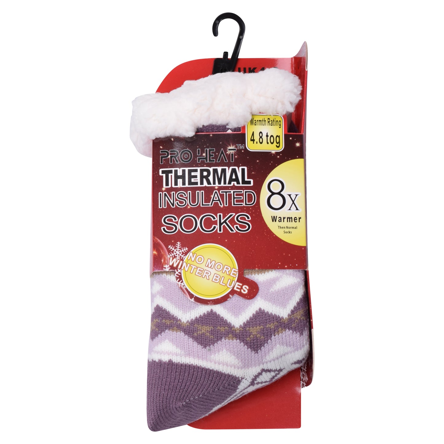 Ladies 4.8 TOG Cosy Slipper Socks - Fair Isle