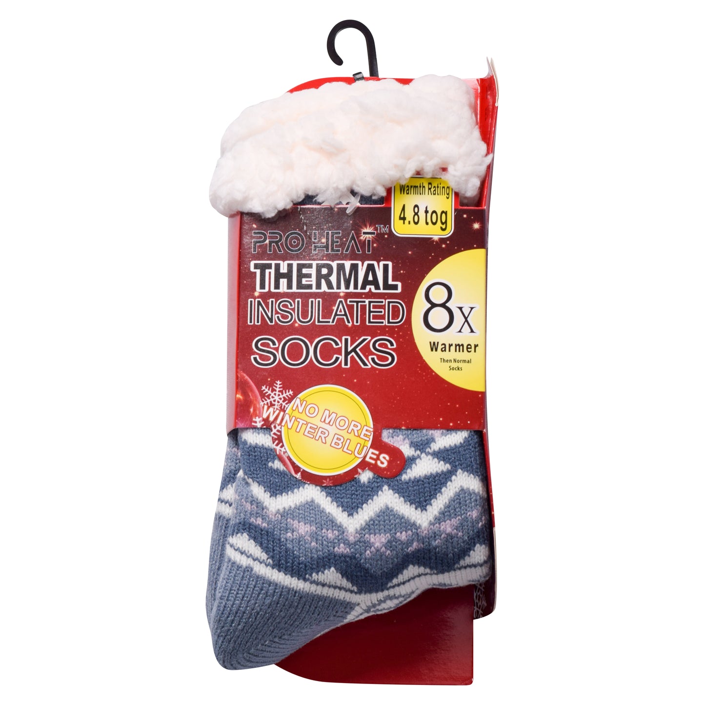 Ladies 4.8 TOG Cosy Slipper Socks - Fair Isle