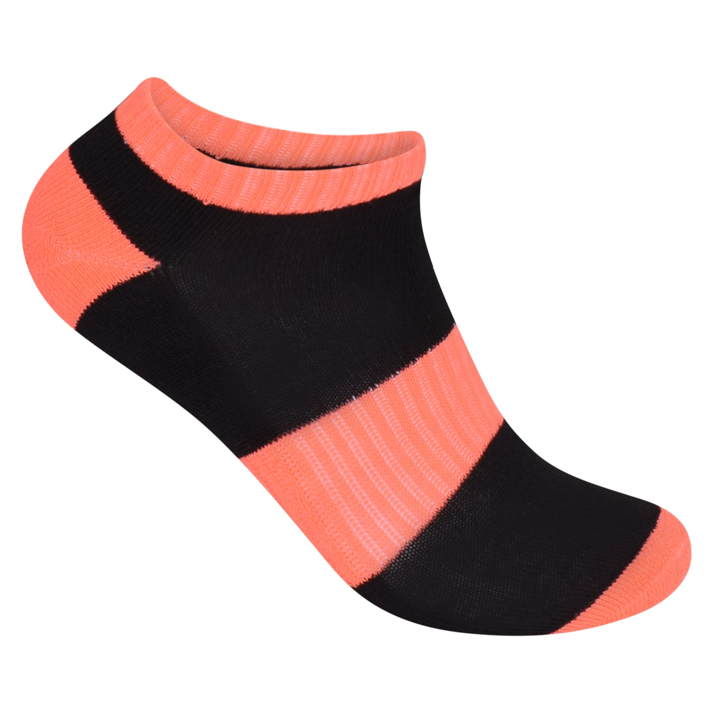 Ladies Cushioned Trainer Socks - Black/Assorted (12 Pairs)