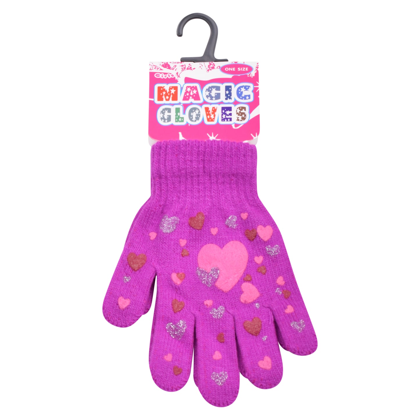 PRO HEAT™ Kids Thermal Magic Gloves - Hearts (Assorted Colours)