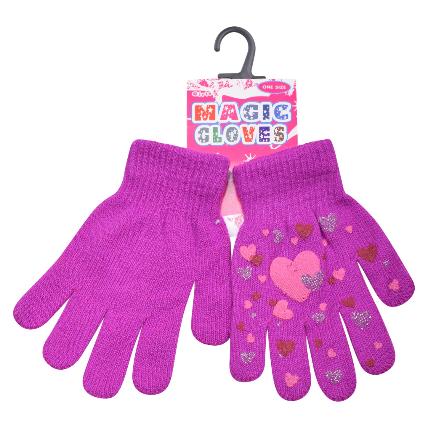 PRO HEAT™ Kids Thermal Magic Gloves - Hearts (Assorted Colours)