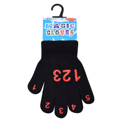 PRO HEAT™ Kids Thermal Magic Gloves - Numbers (Assorted Colours)