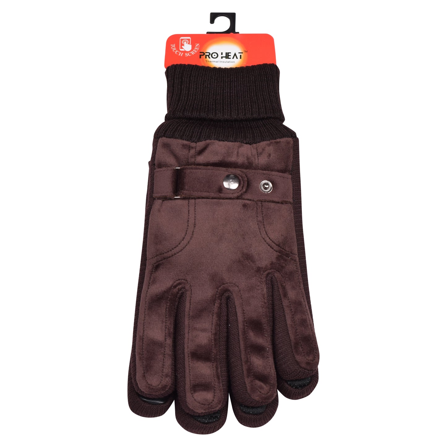 Mens Classic Thermal Touchscreen Gloves (12 Pairs)