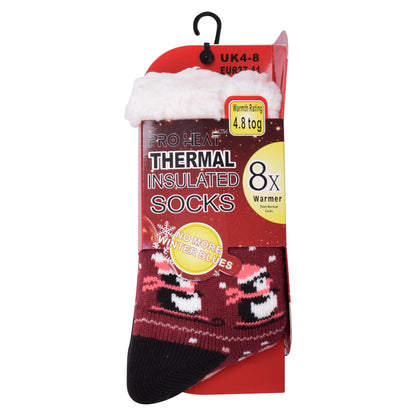 Ladies 4.8 TOG Cosy Slipper Socks - Penguin