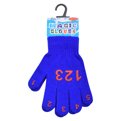 PRO HEAT™ Kids Thermal Magic Gloves - Numbers (Assorted Colours)