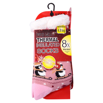 Ladies 4.8 TOG Cosy Slipper Socks - Penguin