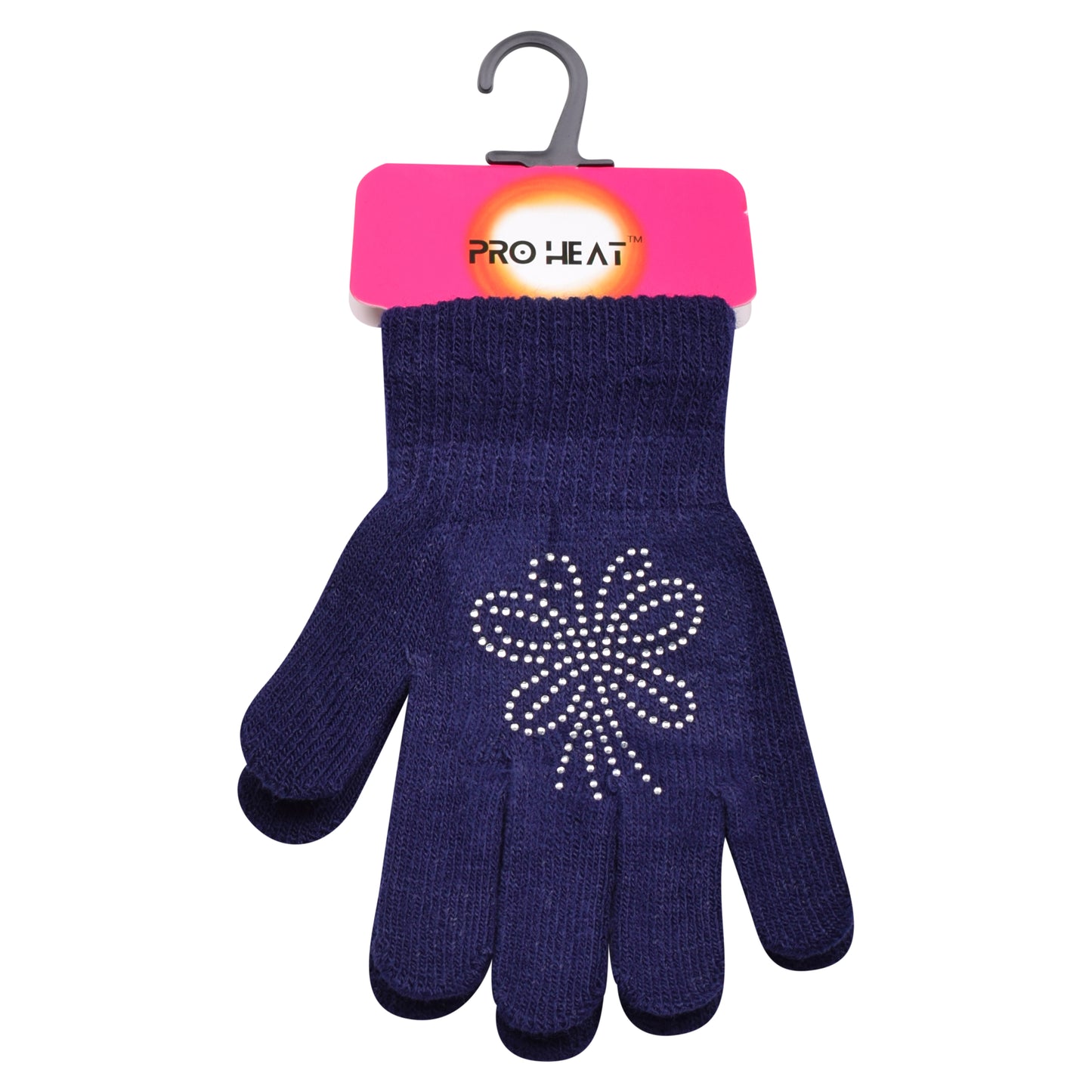 PRO HEAT™ Kids Thermal Magic Gloves - Rhinestones Butterflies (Assorted Colours)