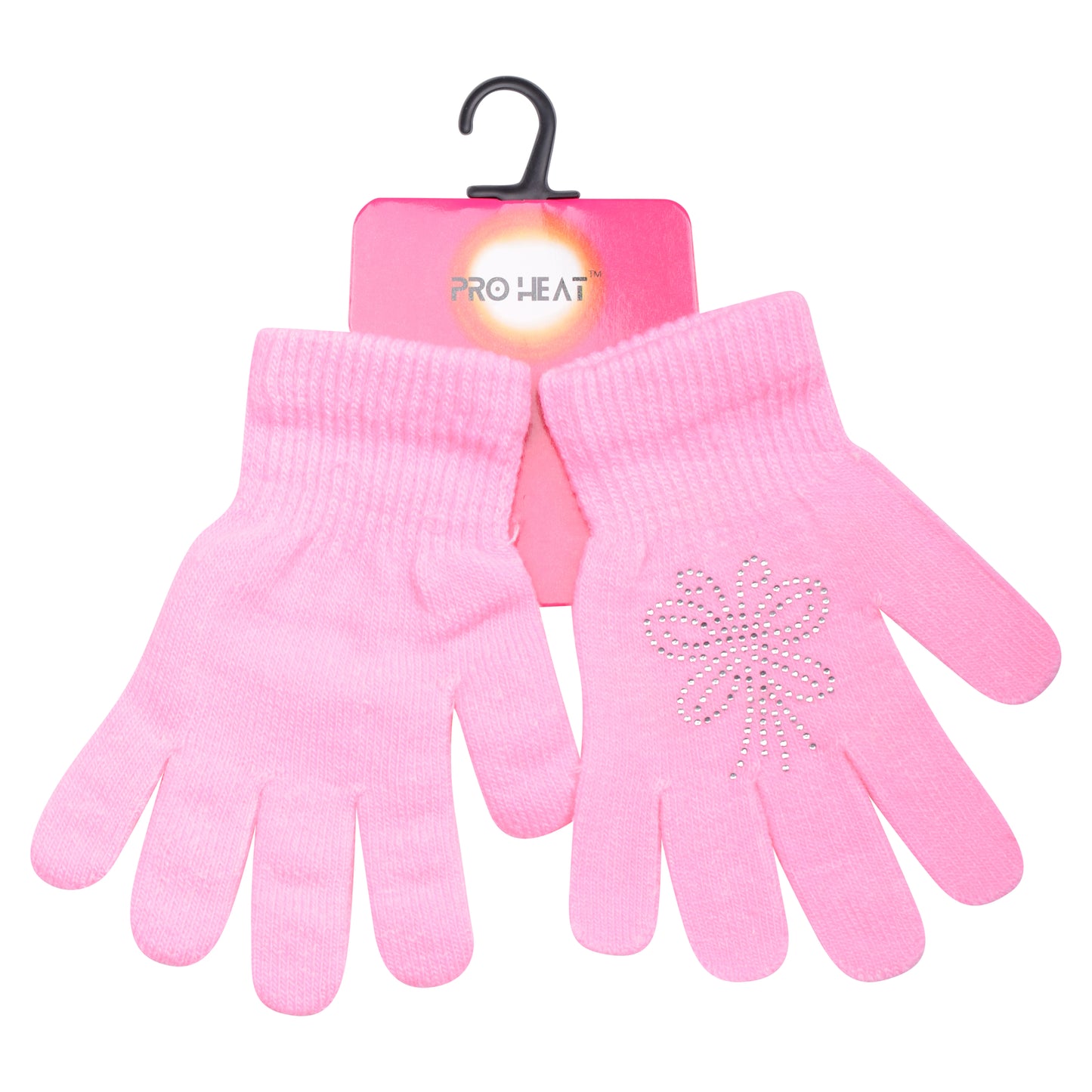 PRO HEAT™ Kids Thermal Magic Gloves - Rhinestones Butterflies (Assorted Colours)