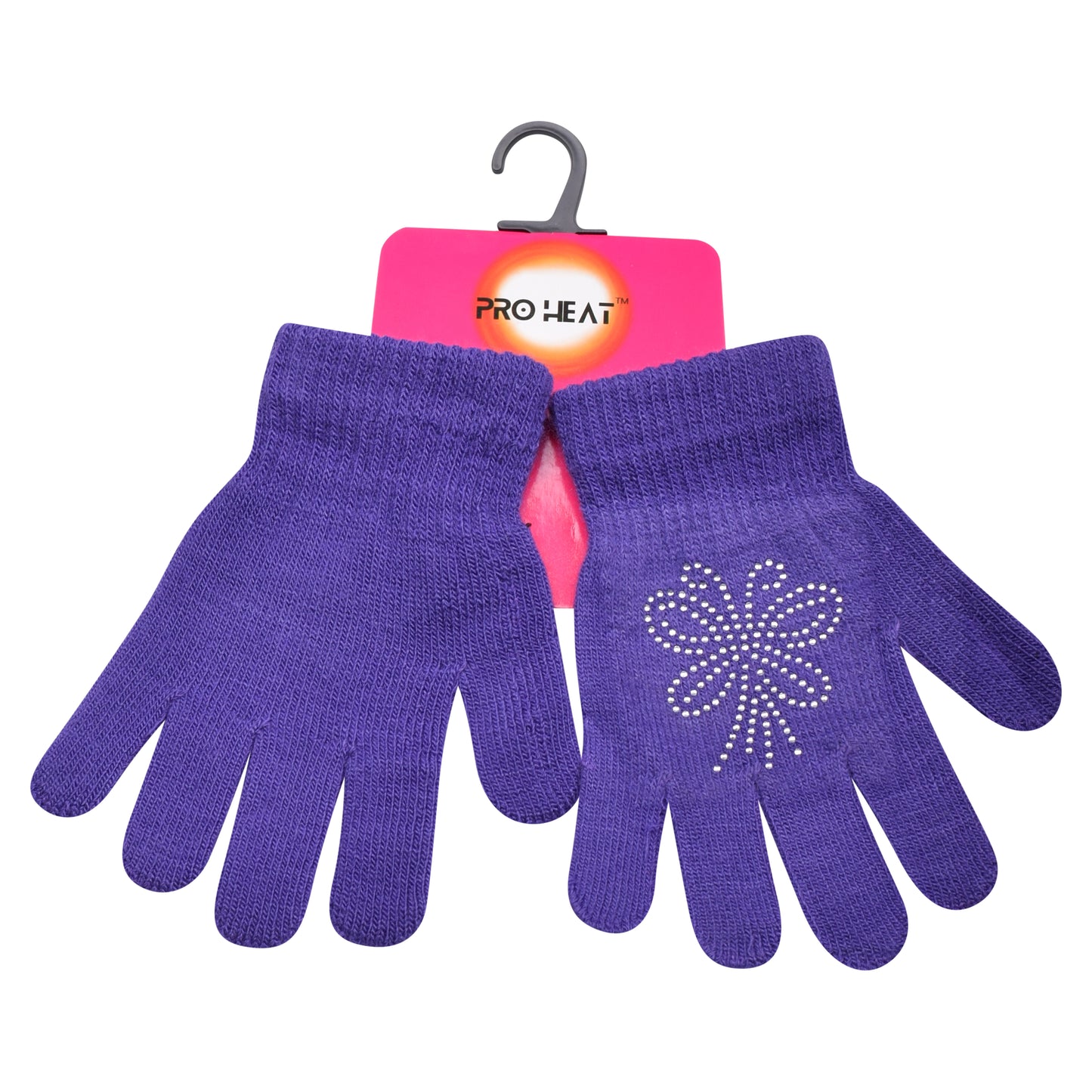 PRO HEAT™ Kids Thermal Magic Gloves - Rhinestones Butterflies (Assorted Colours)