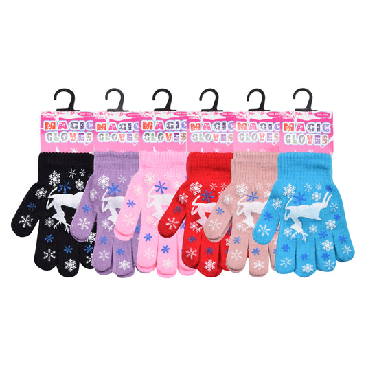 PRO HEAT™ Kids Thermal Magic Gloves - Reindeer (Assorted Colours)