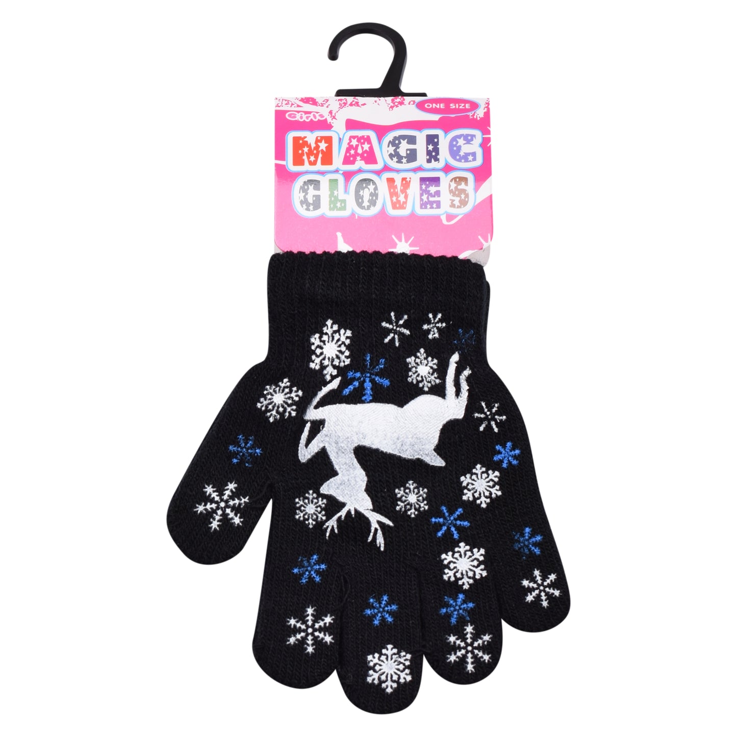 PRO HEAT™ Kids Thermal Magic Gloves - Reindeer (Assorted Colours)