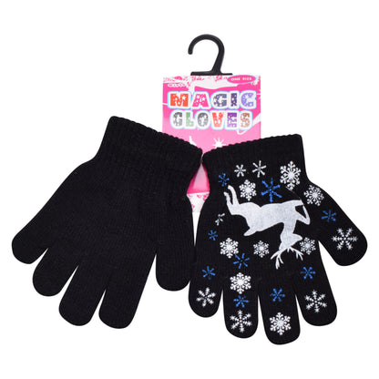 PRO HEAT™ Kids Thermal Magic Gloves - Reindeer (Assorted Colours)