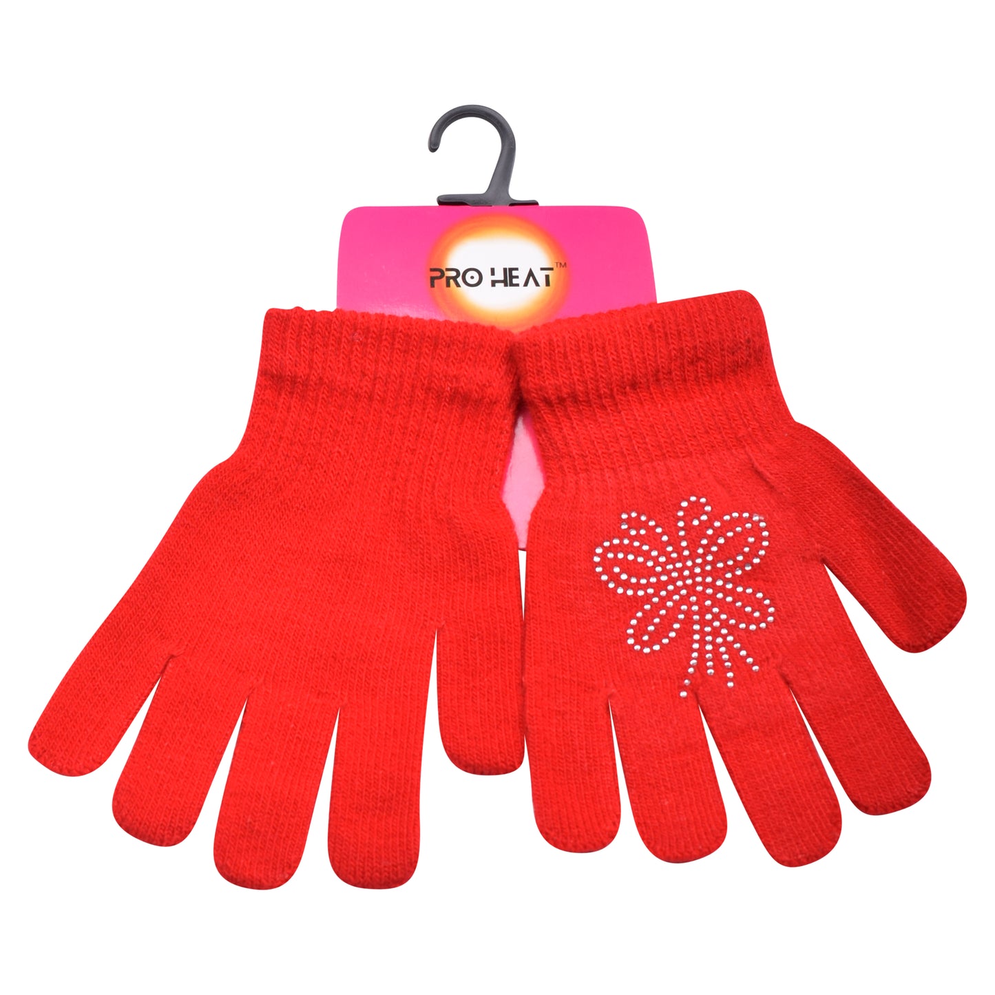 PRO HEAT™ Kids Thermal Magic Gloves - Rhinestones Butterflies (Assorted Colours)