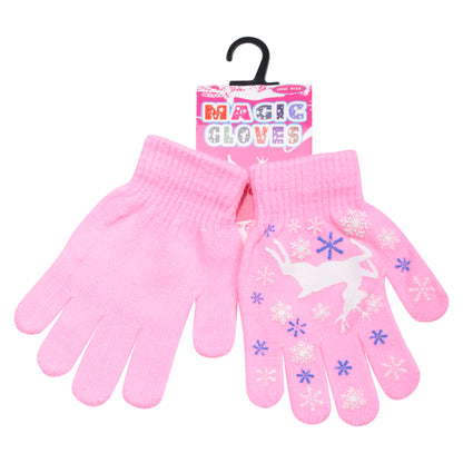 PRO HEAT™ Kids Thermal Magic Gloves - Reindeer (Assorted Colours)